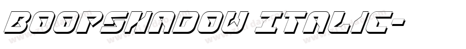 BoopShadow Italic字体转换